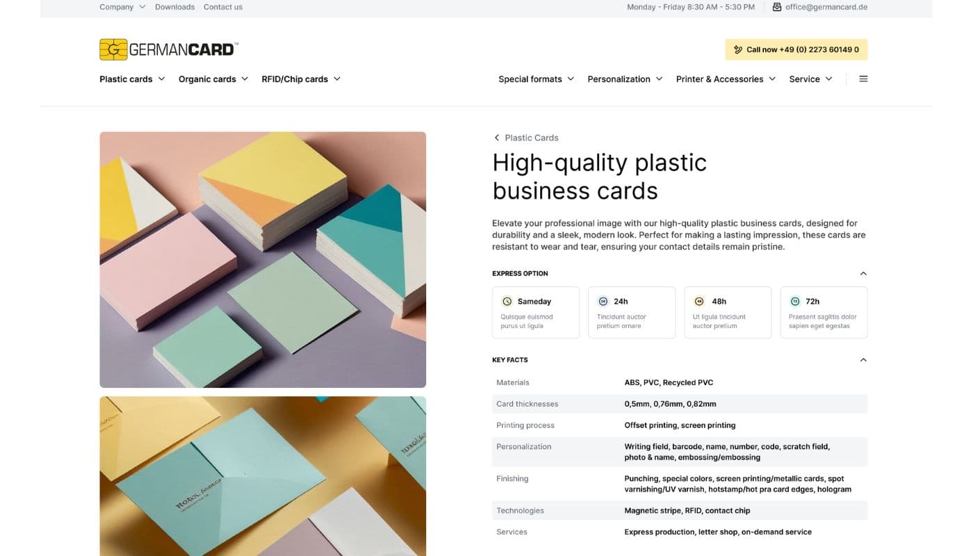 germancard produktseite
